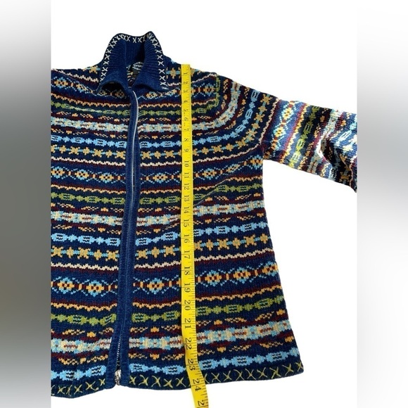 Vintage Designers Studio Originals Zip Cardigan, Size M,‎ Aztec patern,soft - Picture 2 of 7